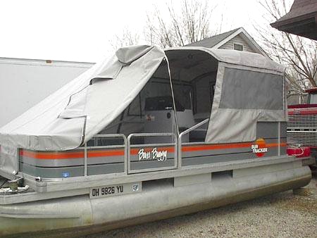 Turn Your Pontoon Into A Camping Tent