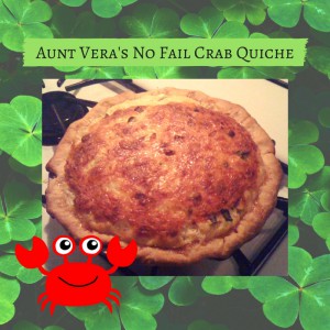 Aunt Vera's No Fail Crab Quiche