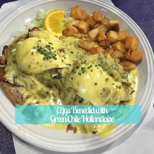 Eggs Benedict with Green Chile Hollandaise