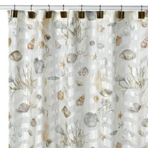 sea shell shower curtain